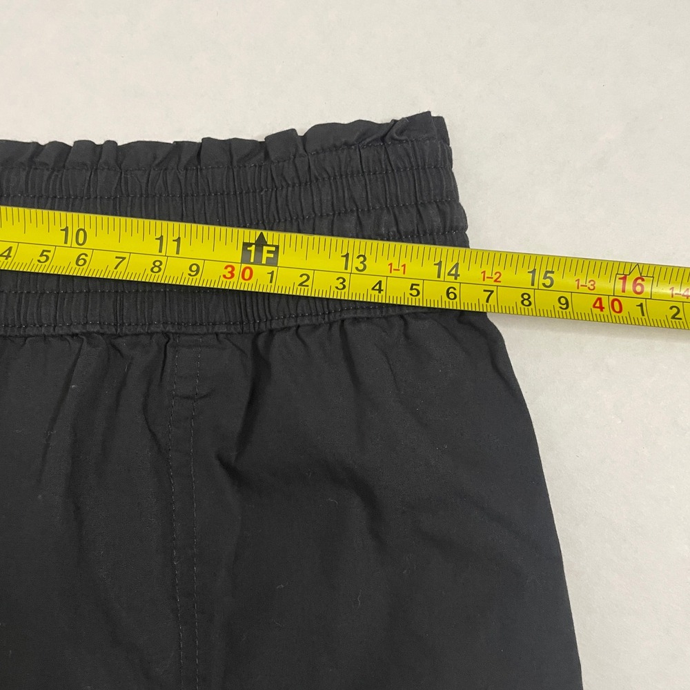 Gap Midi Skirt Womens XS Black Cotton Elastic Waist Drawstring Casual NWT - Picture 7 of 8